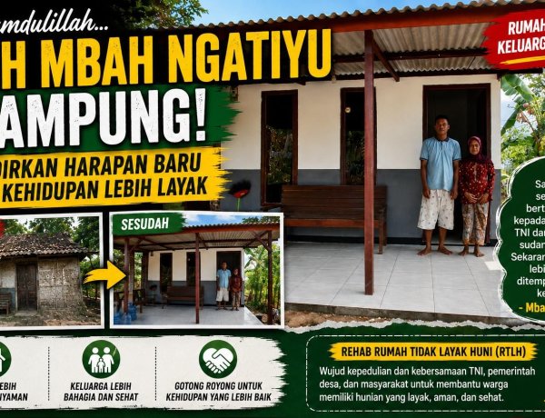 RTLH Mbah Ngatiyu Rampung, Hadirkan Harapan Baru dan Kehidupan Lebih Layak